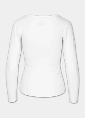 Long damski Pit Bull Rib biały