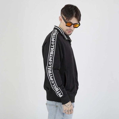Bluza Pit Bull Crewneck Zip Tape Logo czarna