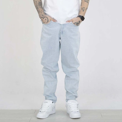 Spodnie Tapered Karl Kani Tapered Five Pocket Denim Small Signature 6000427 bleached blue