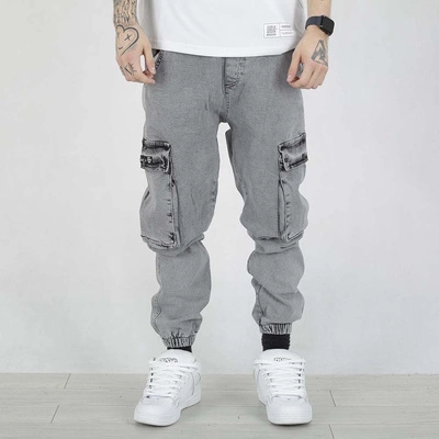 Spodnie Jogger I8 Denim BOY41 Cargo szare