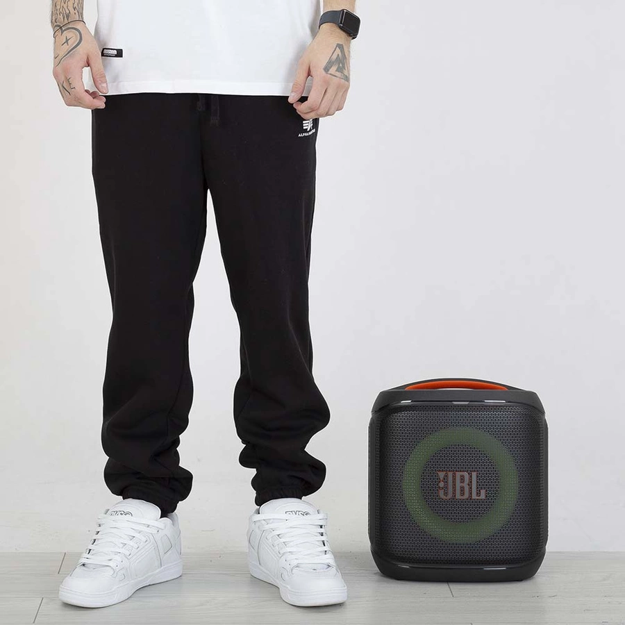 Spodnie dresowe Alpha Industries Basic Small Logo II 156370 czarne
