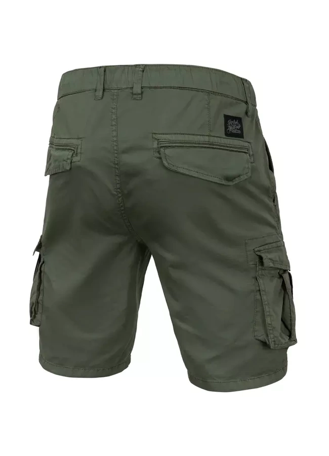 Krótkie spodenki Pit Bull Cargo Short Skyline oliwkowe