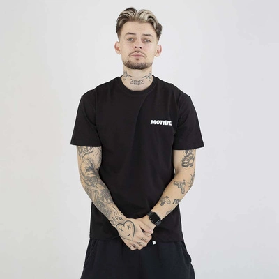 Koszulka Motive Yourself Back Blue Red Logo czarna