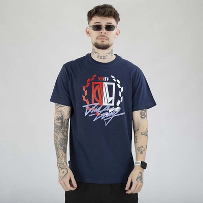 Koszulka Diil Laur Gang biała błękinta