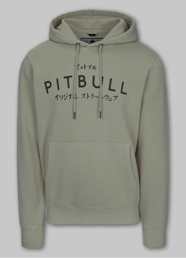 Bluza Pit Bull Hoodie Mt Fuji szara oliwka