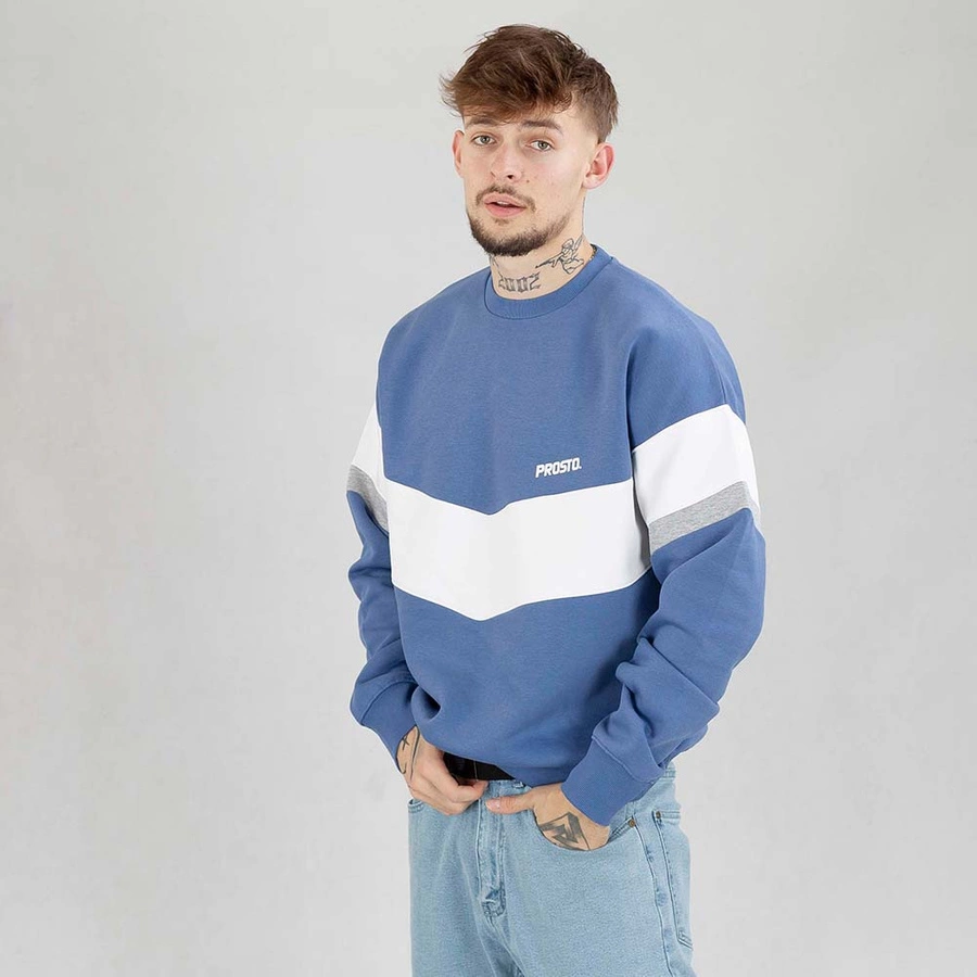 Bluza Prosto Crewneck Hooppler niebieska