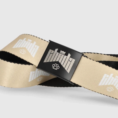 Pasek Parciany Chada Kastet Logo beżowy