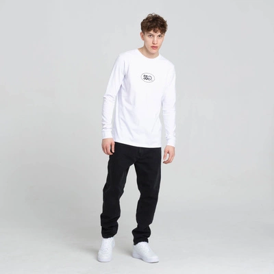Longsleeve Smoke Story Oval Frame Basic Logo Biały