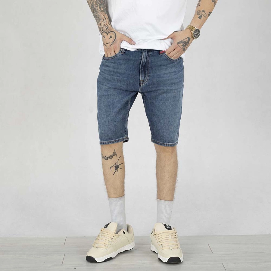 Krótkie Spodenki Pit Bull Highlander Jeans Medium Wash