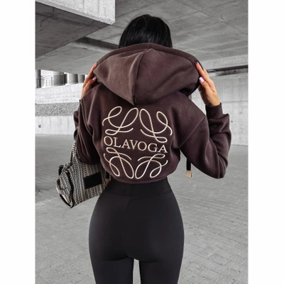 Bluza Olavoga Hoodie Maroon brązowa