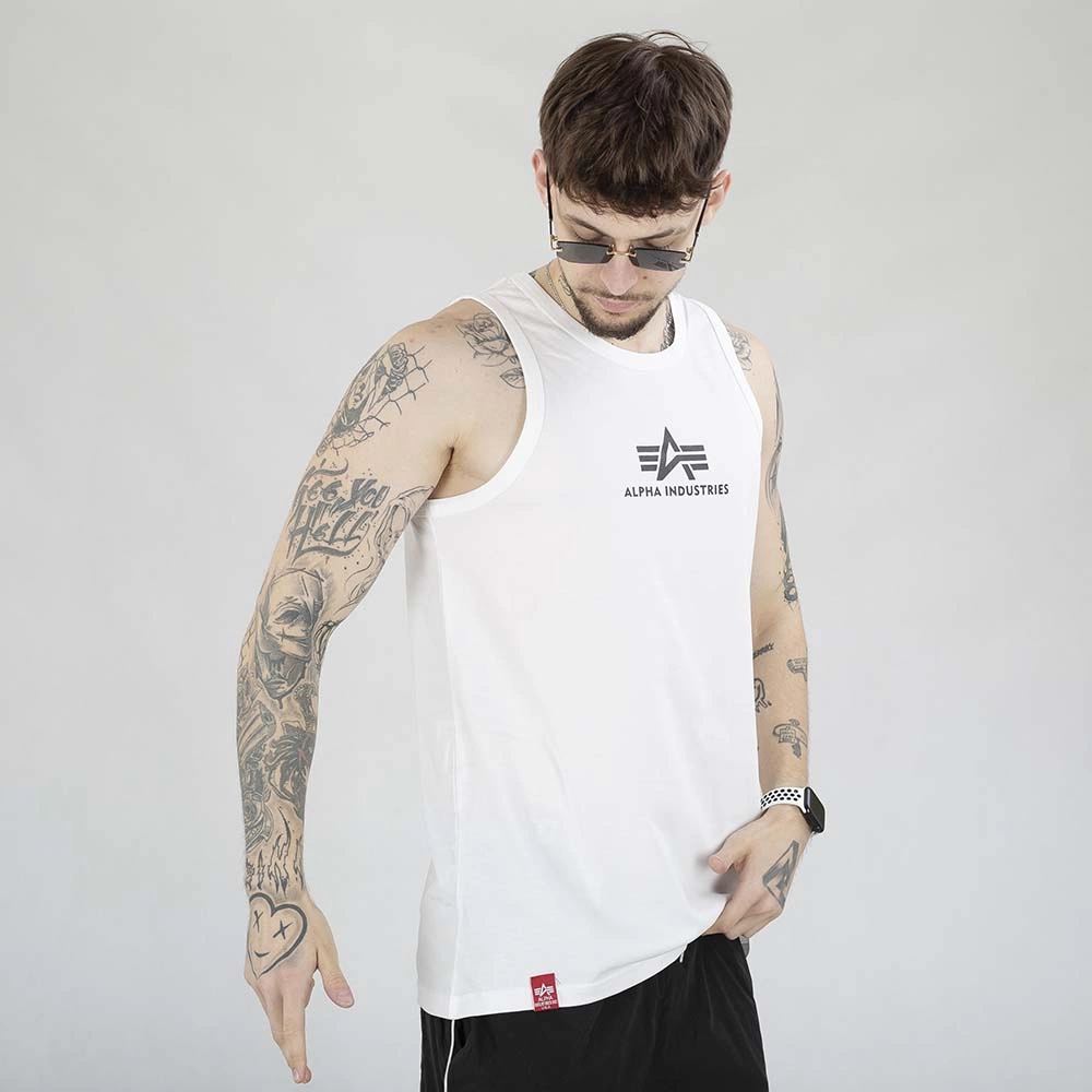 Tank Top Alpha Industries 126566 biały
