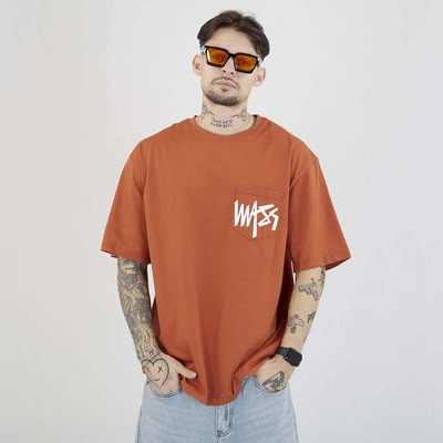 Koszulka Mass Pocket Sign pomarańczowy