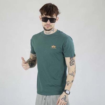 Koszulka Alpha Industries Basic Logo 258500 2Pack zielona oliwkowa