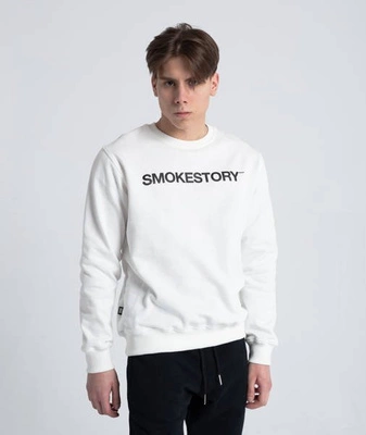 Smoke Story RAGLAN STRAIGHT Bluza bez kaptura Biały Śmietankowy