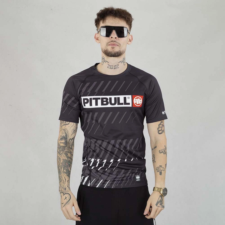 Koszulka Sportowa Pit Bull Rashguard Street Dog czarna