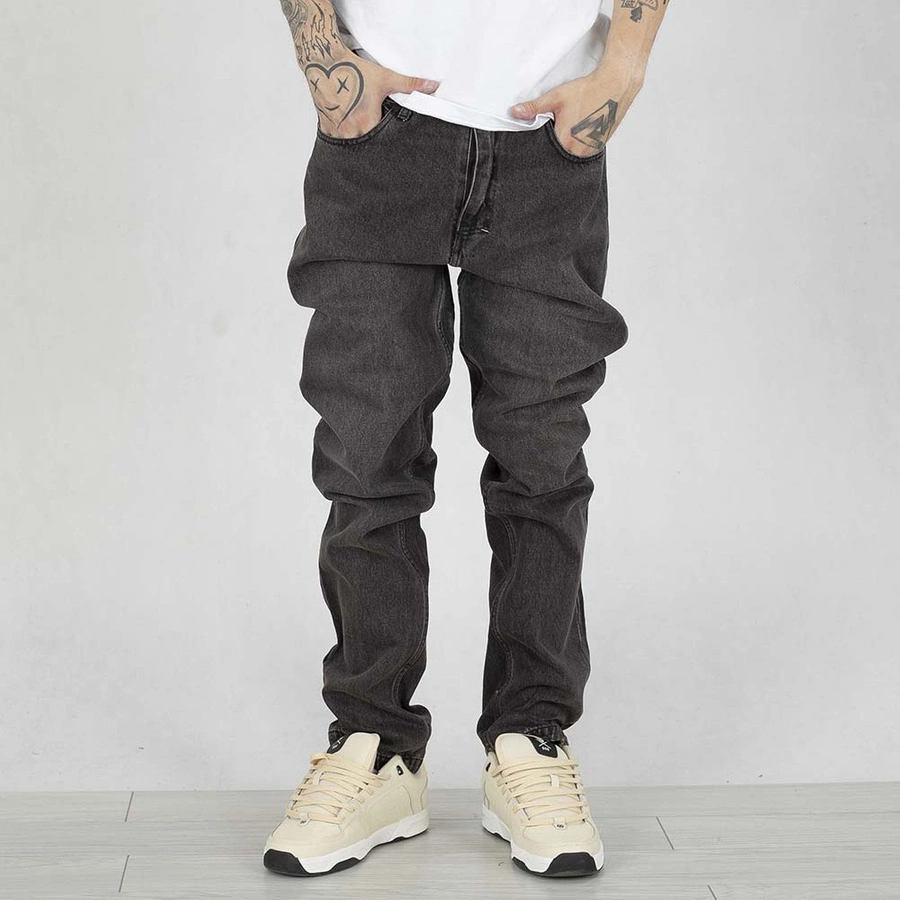 Spodnie Mass Tapered Fit Signature 2.0 black washed