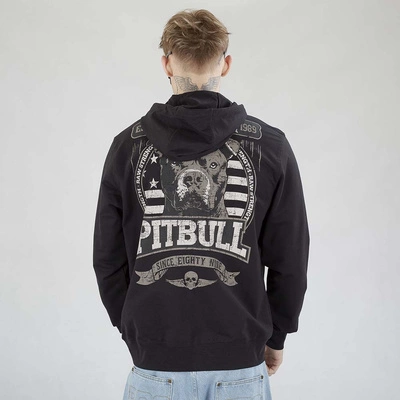 Bluza Pit Bull Zip Hoodie Troublemaker czarna