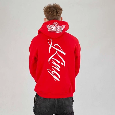 Bluza Hoodie Red Eyes King czerwono biała