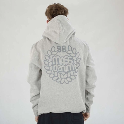 Bluza Mass Hoodie Base Back szara