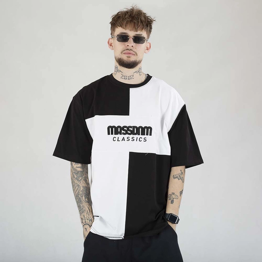 Koszulka Mass Tony czarna biała