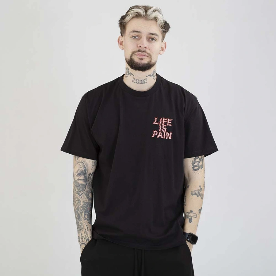 Koszulka Brain Dead Familia Life Is Pain czarny