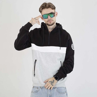 Bluza Pit Bull Hoodie Gibson czarna szara