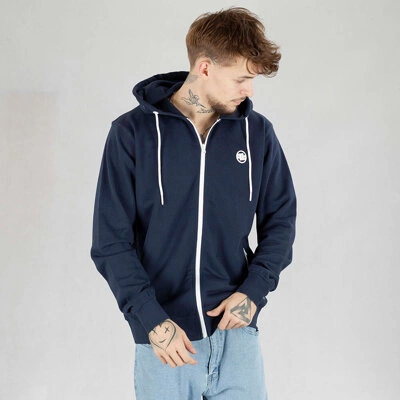 Bluza Pit Bull Hoodie Zip Terry Small Logo granatowa