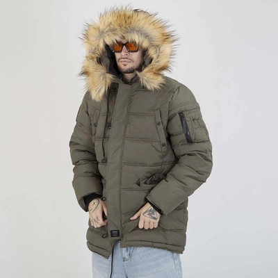 Kurtka Zimowa Parka Pit Bull Kingston II oliwkowa