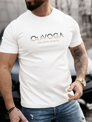 Koszulka Olavoga Levy ecru