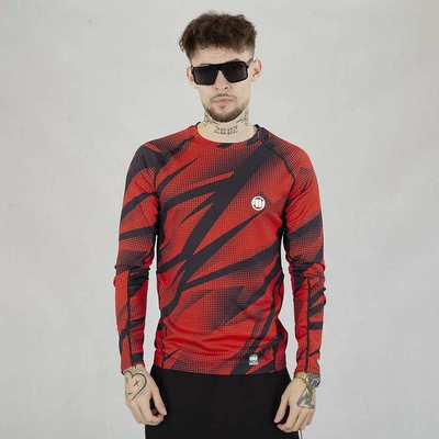 Long Pit Bull Rashguard Dot Camo II czerwony