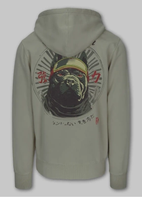 Bluza Pit Bull Hoodie Mt Fuji szara oliwka