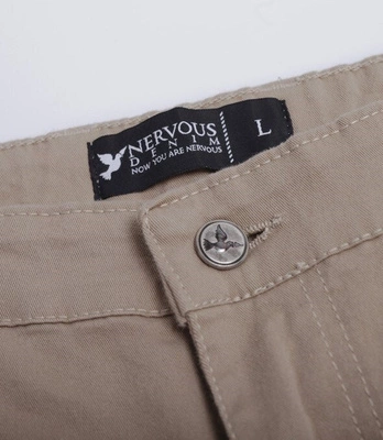 Nervous SS19 Chino Spodnie Materiałowe Piaskowy