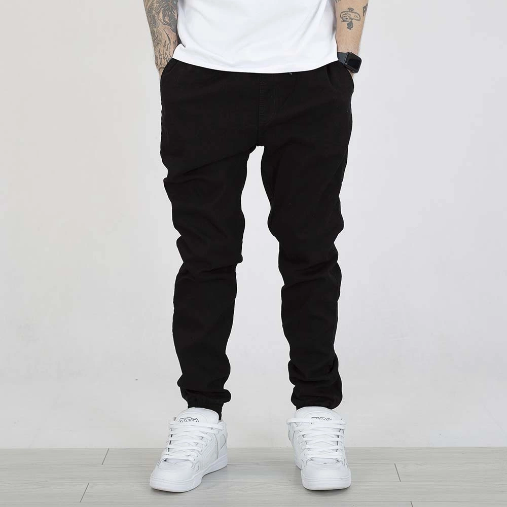 Spodnie Grube Lolo Dymek Back Haft czarno złote