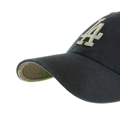 Czapka 47 Brand MLB Los Angeles Dodgers Ballpark Camo 47 CLEAN UP B-BPCAM12GWS-BK