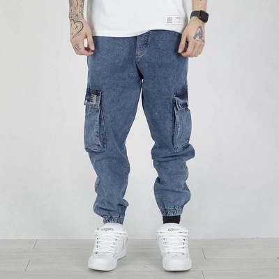 Spodnie Jogger I8 Denim BOY39 Cargo niebieskie