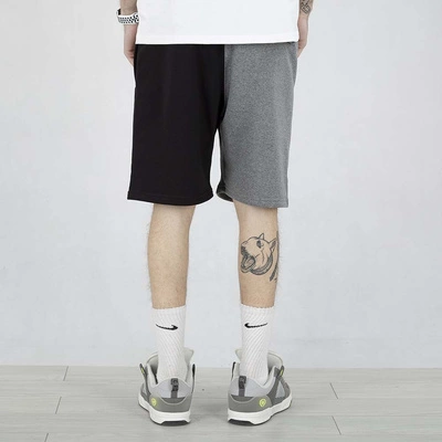 Spodenki dresowe Diil Double Kastet szare czarne czarne logo