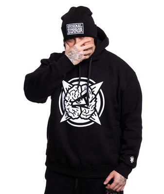 Bluza Brain Dead Familia Hoodie Eye czarna
