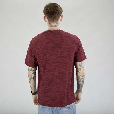 Koszulka Pit Bull Casual Small Logo bordowa melanż