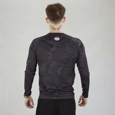 Long Pit Bull Rashguard Net Camo Hilltop II czarny