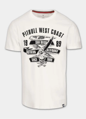 Koszulka Pit Bull Slim Fit Oldschool Razor biała