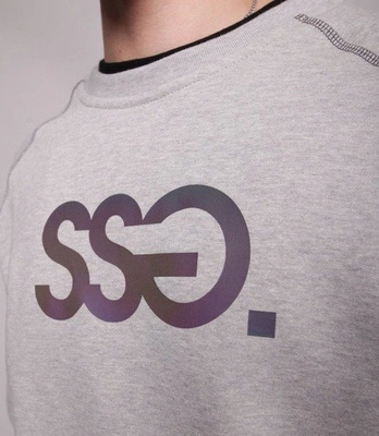 Smoke Story REGLAN PIERCE Bluza bez kaptura Jasny Szary