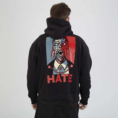 Bluza Brain Dead Familia Hoodie Hate czarna