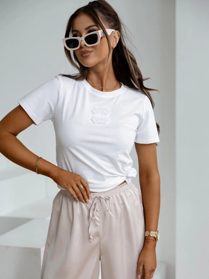 Koszulka Olavoga Loe ecru