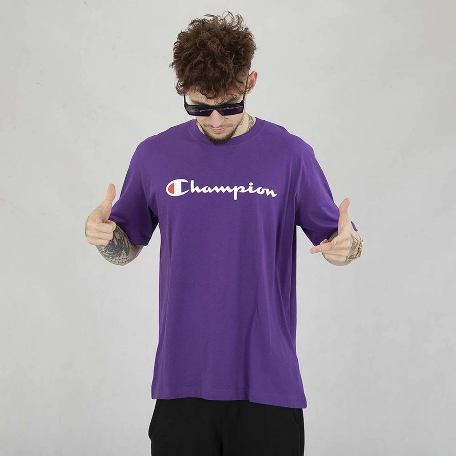 T-shirt Champion 219206 beżowa