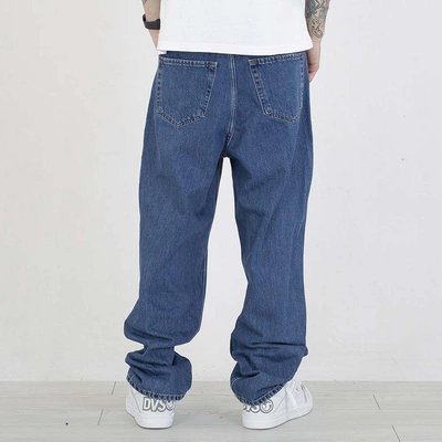 Spodnie Baggy Jigga Wear Front Laser niebieskie