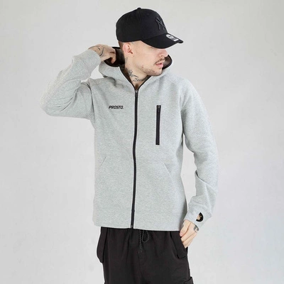 Bluza Prosto Hoodie Zip Tech Speedy szara