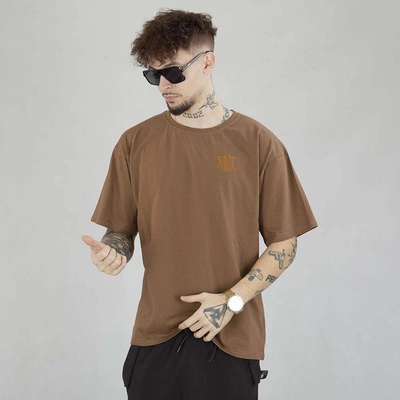 Koszulka Patriotic Baggy Roots brązowa