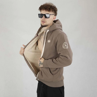Bluza Pit Bull Hoodie Zip Sherpa Ruffin II brązowa