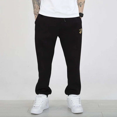 Spodnie dresowe Grube Lolo Dymek Haft czarno złote