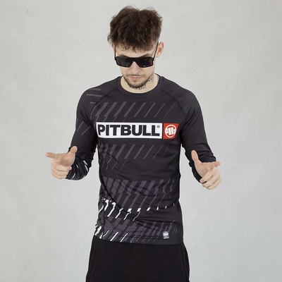 Long Pit Bull Rashguard Street Dog czarny